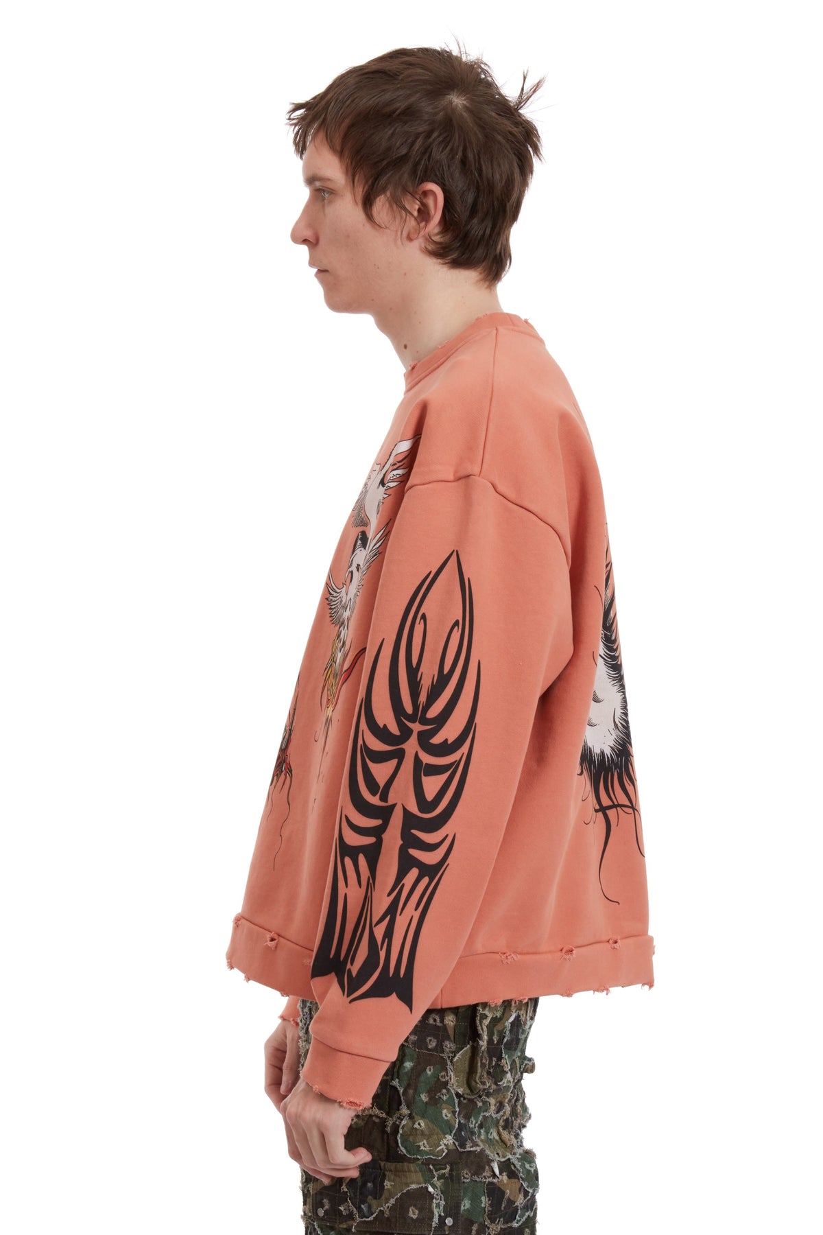 WHO DECIDES WAR NEFARIOUS WINGED CREWNECK SWEATER — vista 5