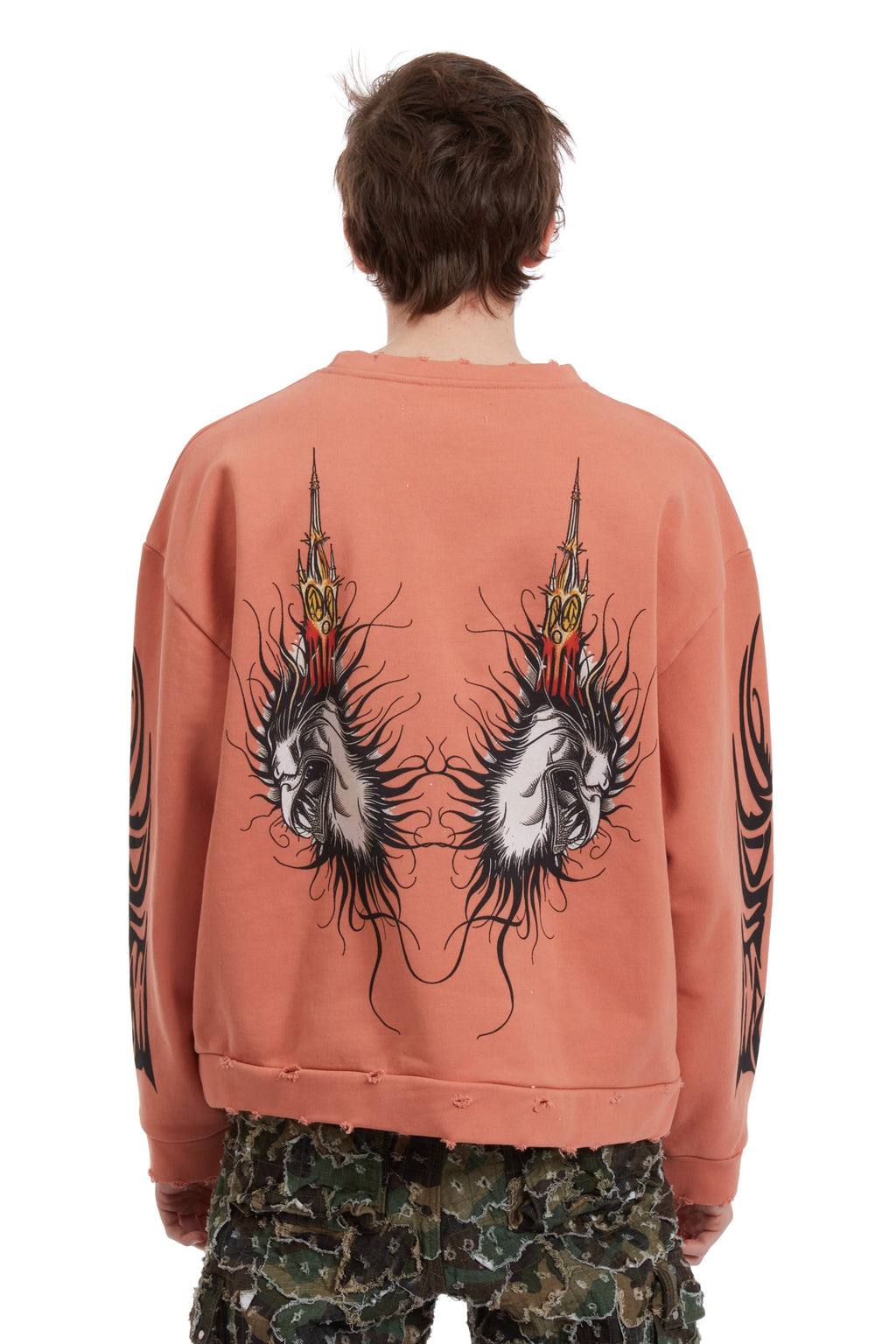 WHO DECIDES WAR NEFARIOUS WINGED CREWNECK SWEATER — vista 6