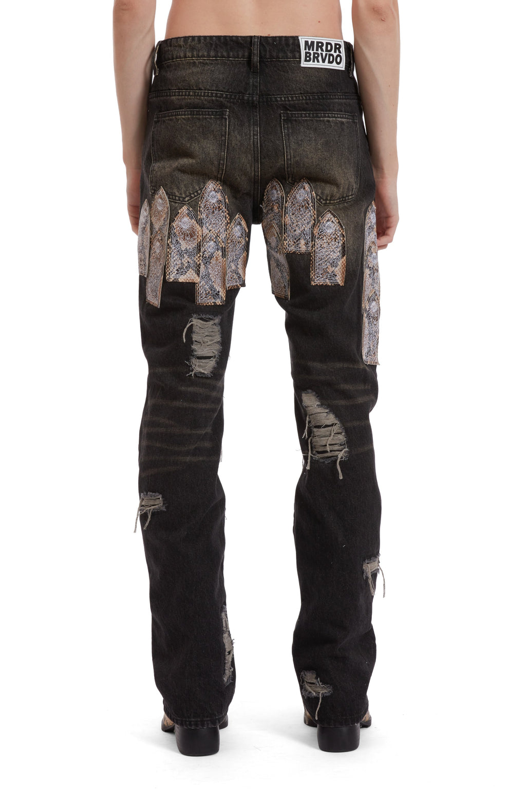 WHO DECIDES WAR PATCHED ARCH MOCHA DENIM — vista 6