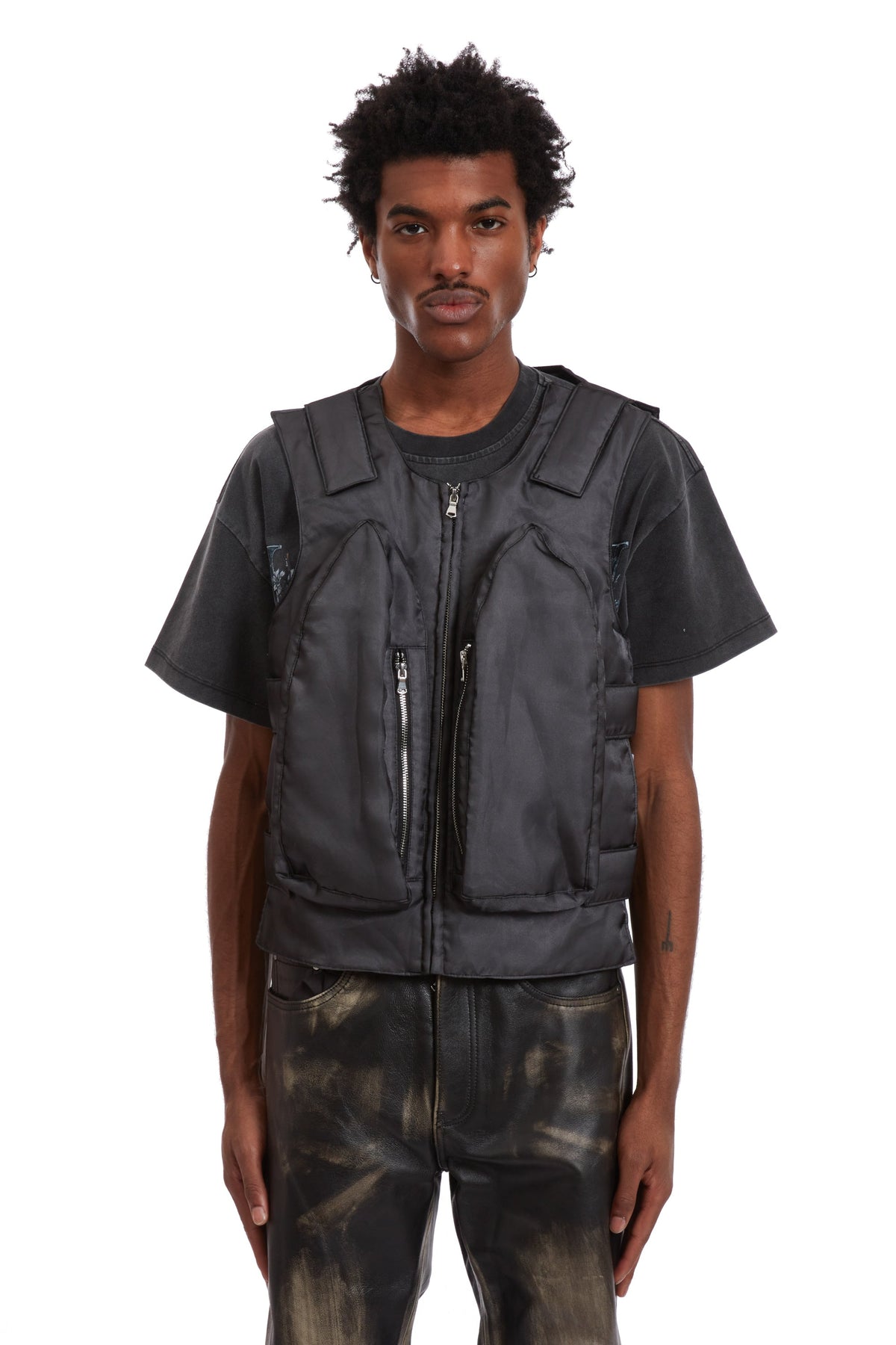 WHO DECIDES WAR ORGANZA BULLET POINT VEST — vista 3