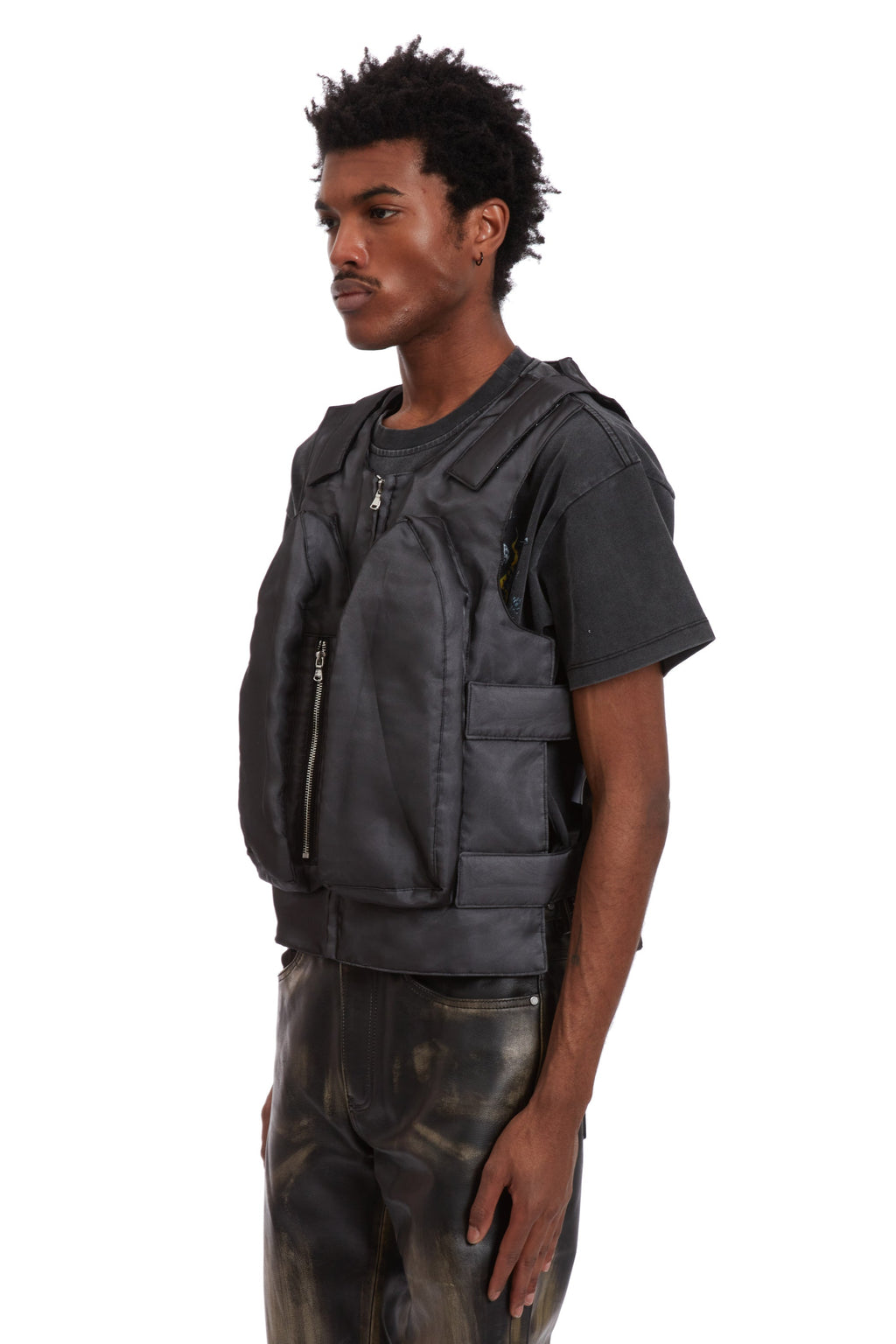 WHO DECIDES WAR ORGANZA BULLET POINT VEST — vista 4