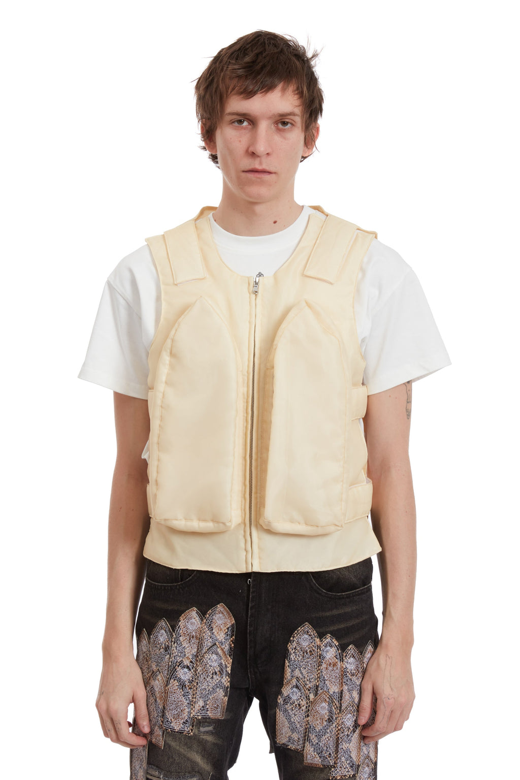 WHO DECIDES WAR ORGANZA BULLET POINT VEST — vista 3