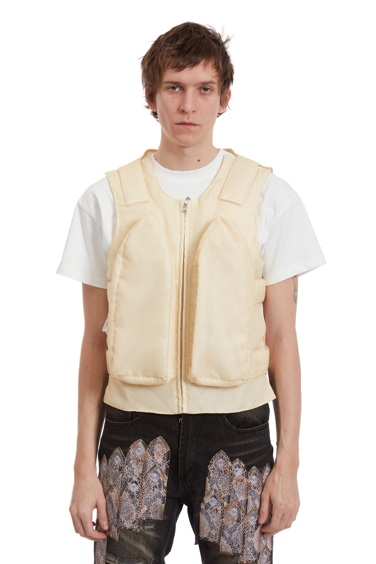 WHO DECIDES WAR ORGANZA BULLET POINT VEST — vista 3