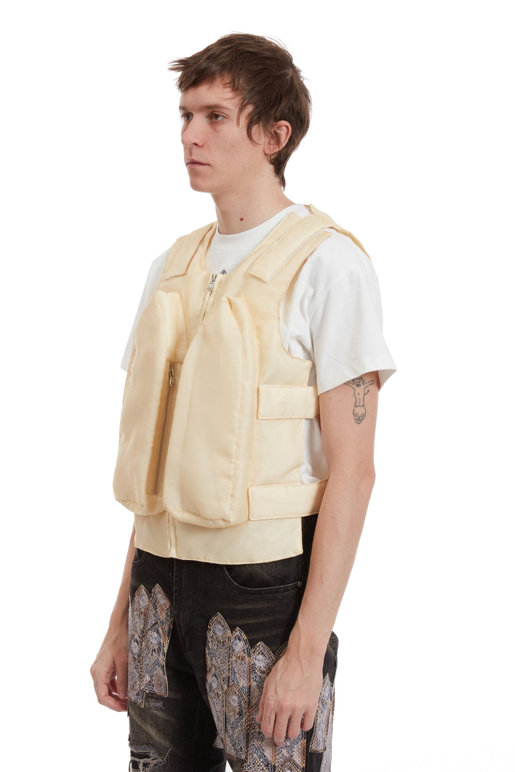WHO DECIDES WAR ORGANZA BULLET POINT VEST — vista 4
