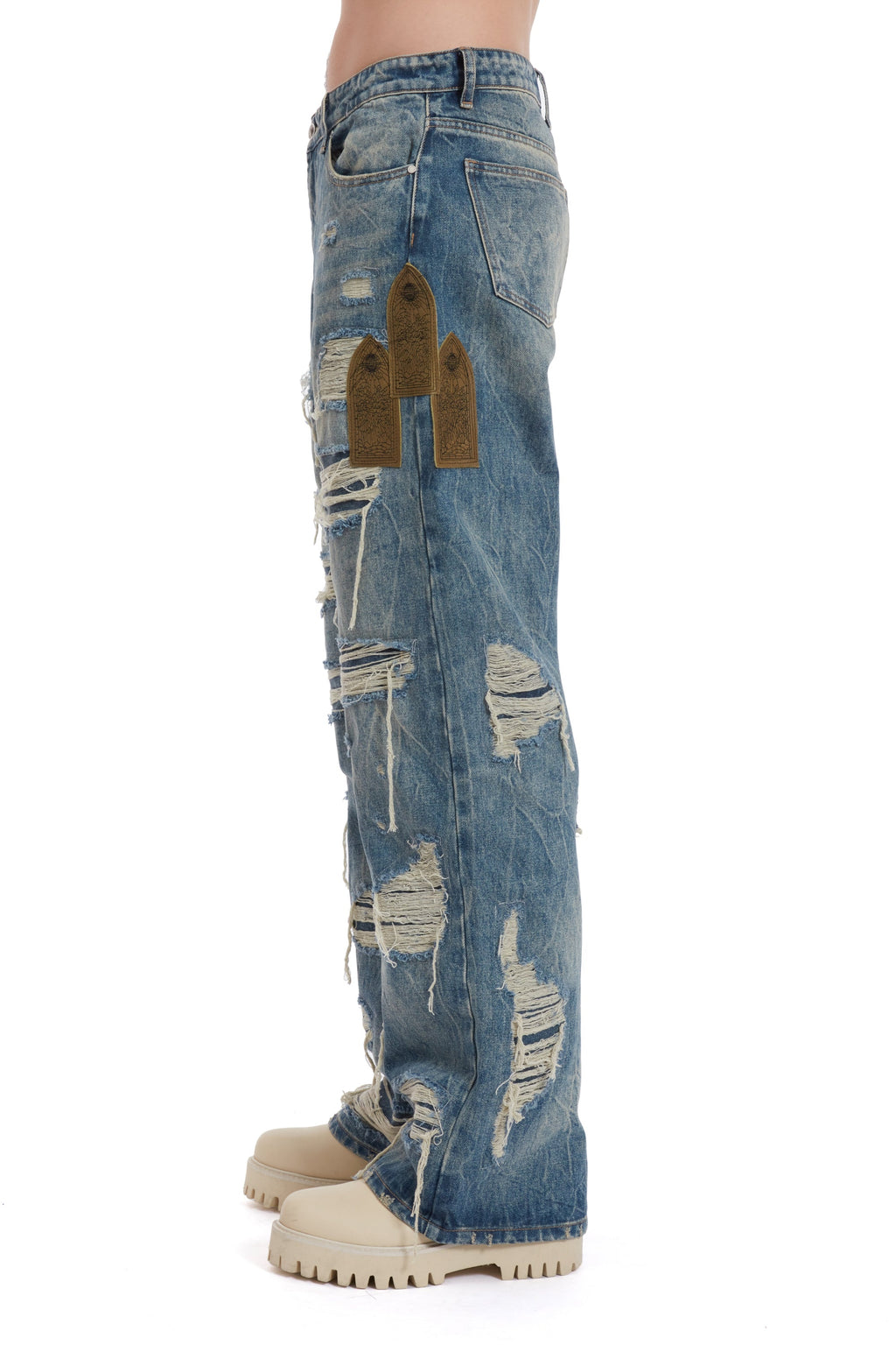 WHO DECIDES WAR SIDE PATCH RELAXATION DENIM — vista 3