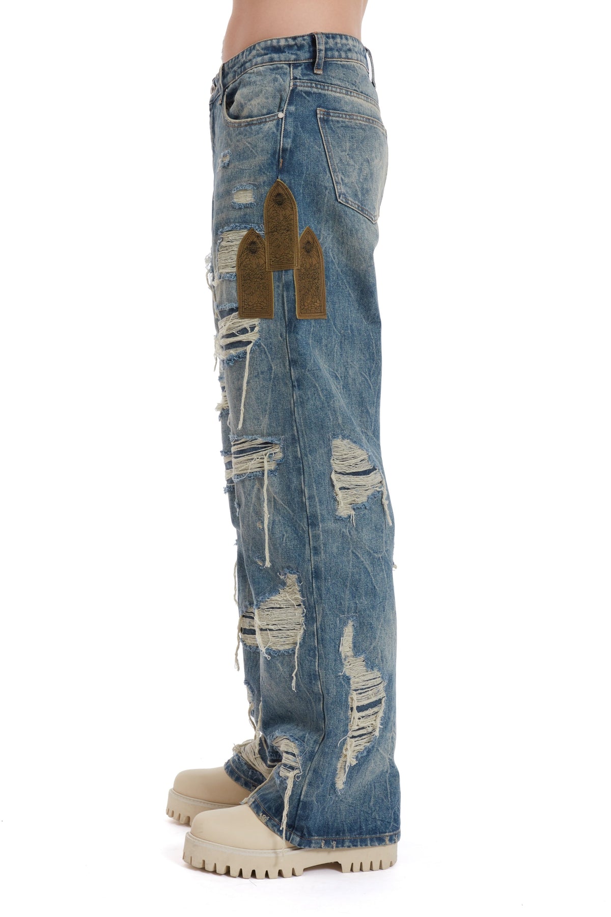 WHO DECIDES WAR SIDE PATCH RELAXATION DENIM — vista 3