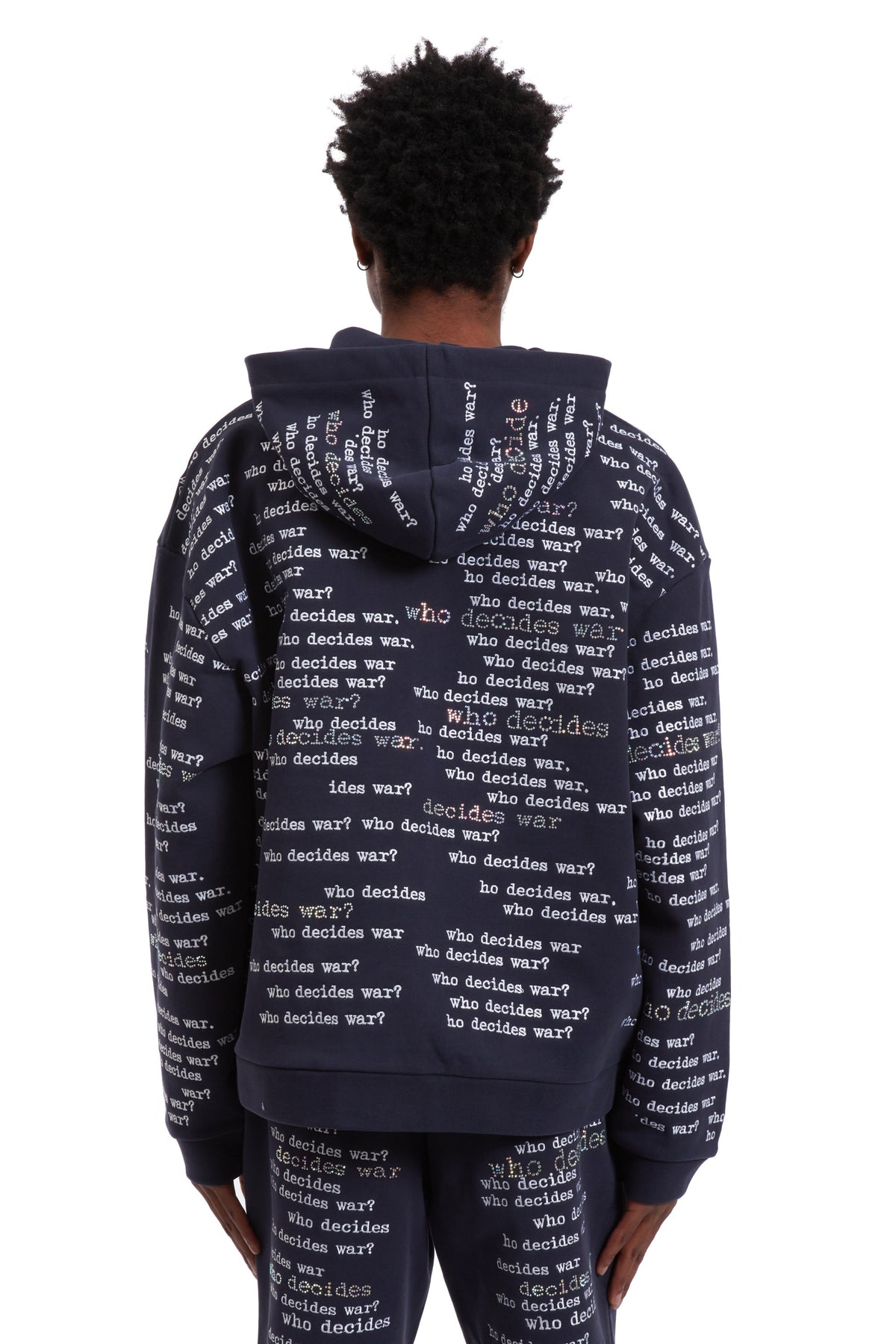 WHO DECIDES WAR WDW SCRIPTURE ZIPPER HOODIE — vista 6