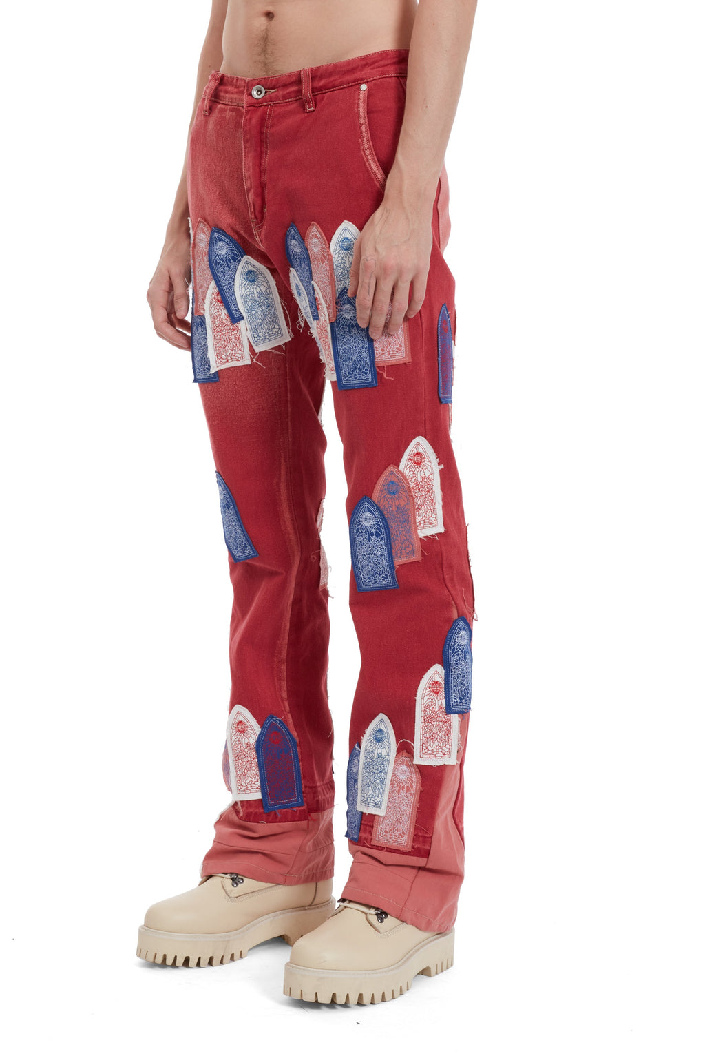 WHO DECIDES WAR PATCHED ARCH CARPENTER PANT — vista 4