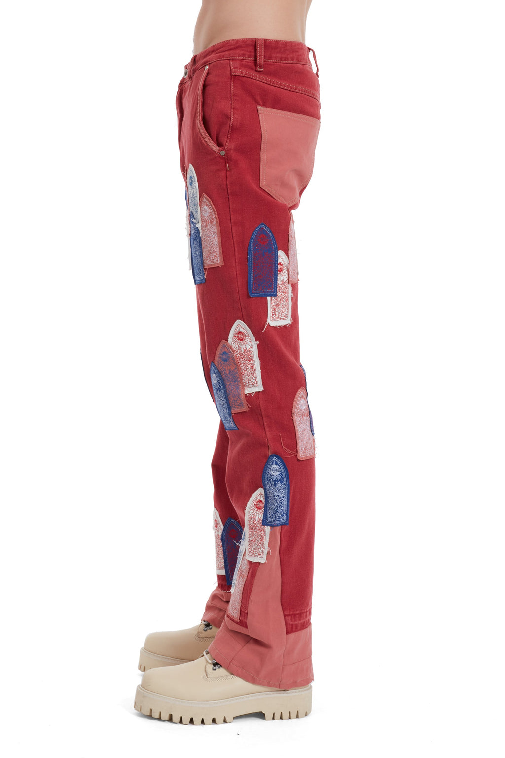 WHO DECIDES WAR PATCHED ARCH CARPENTER PANT — vista 5