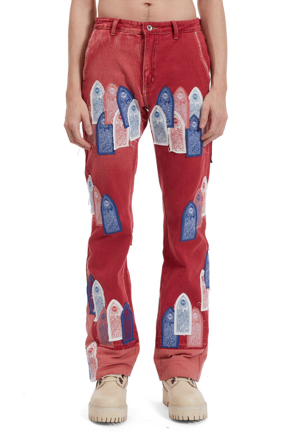 WHO DECIDES WAR PATCHED ARCH CARPENTER PANT — vista 3