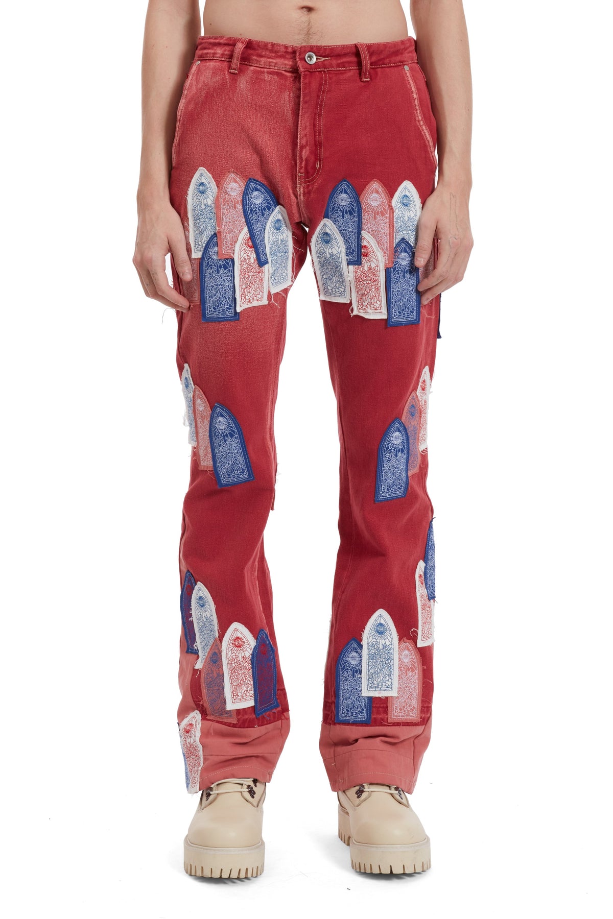 WHO DECIDES WAR PATCHED ARCH CARPENTER PANT — vista 3
