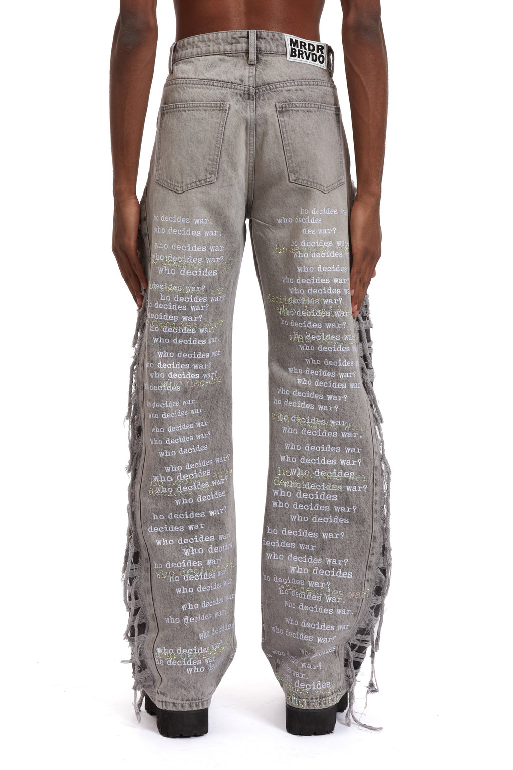 WHO DECIDES WAR ULTRA FLARE SCRIPTURE DENIM — vista 6