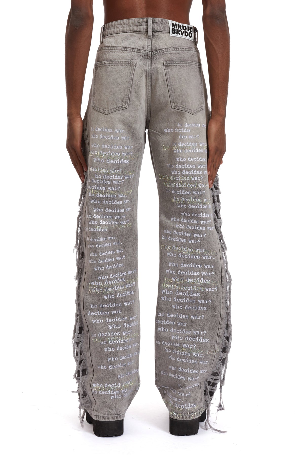 WHO DECIDES WAR ULTRA FLARE SCRIPTURE DENIM — vista 6
