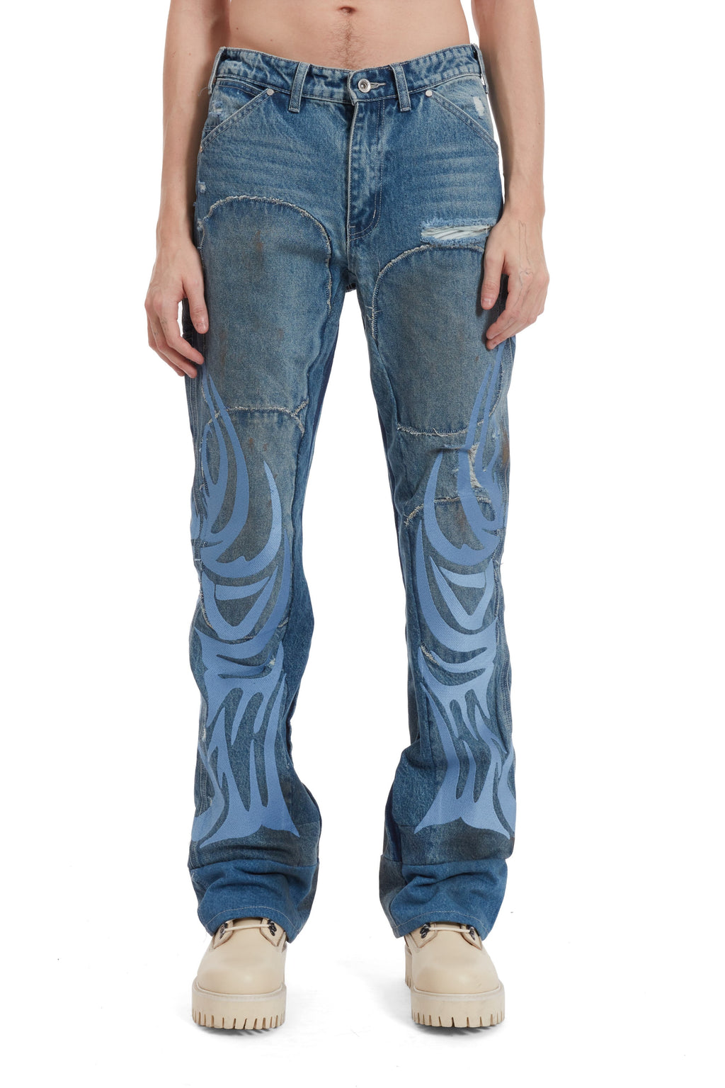 WHO DECIDES WAR WDW WINGED CARPENTER DENIM — vista 3