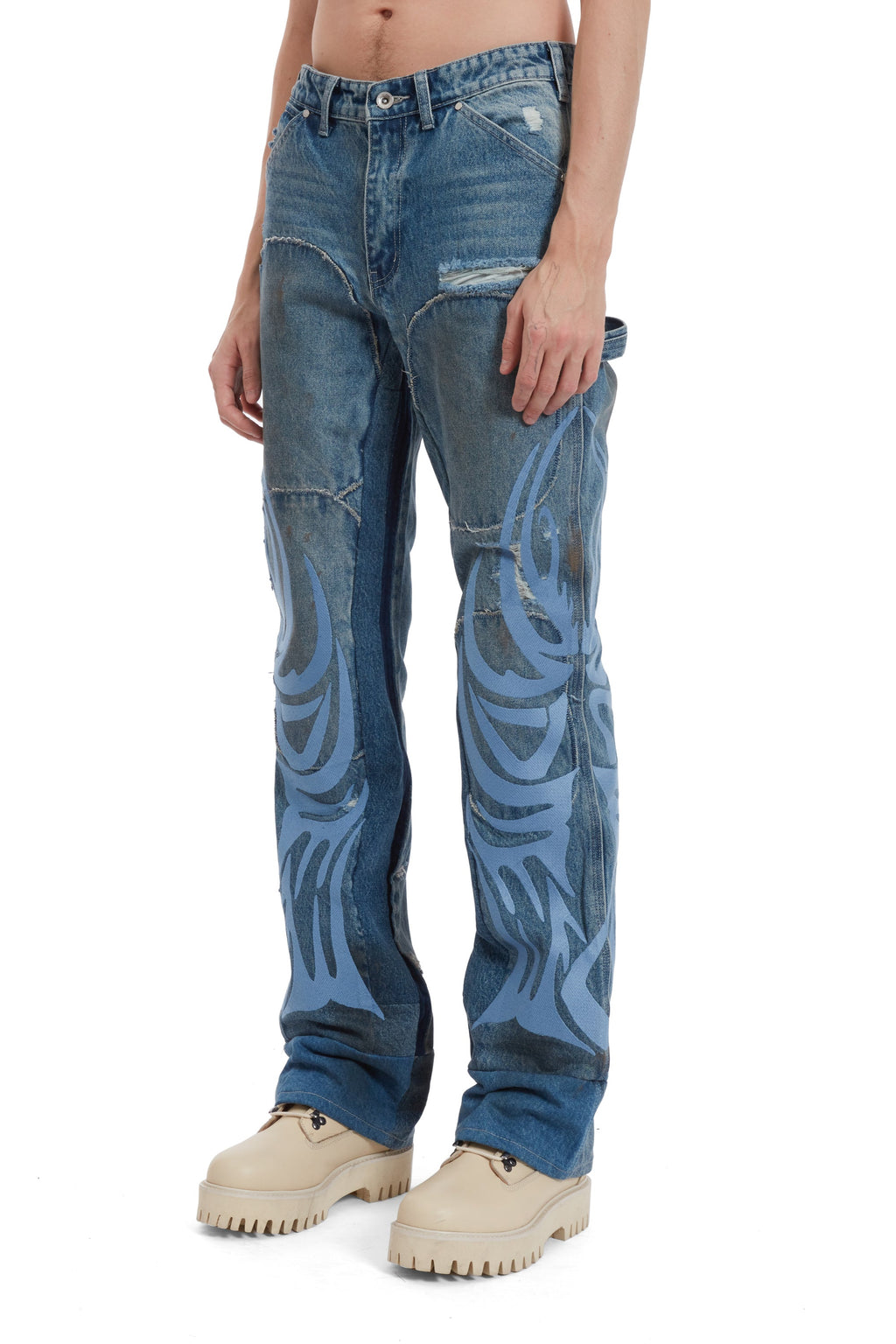WHO DECIDES WAR WDW WINGED CARPENTER DENIM — vista 4