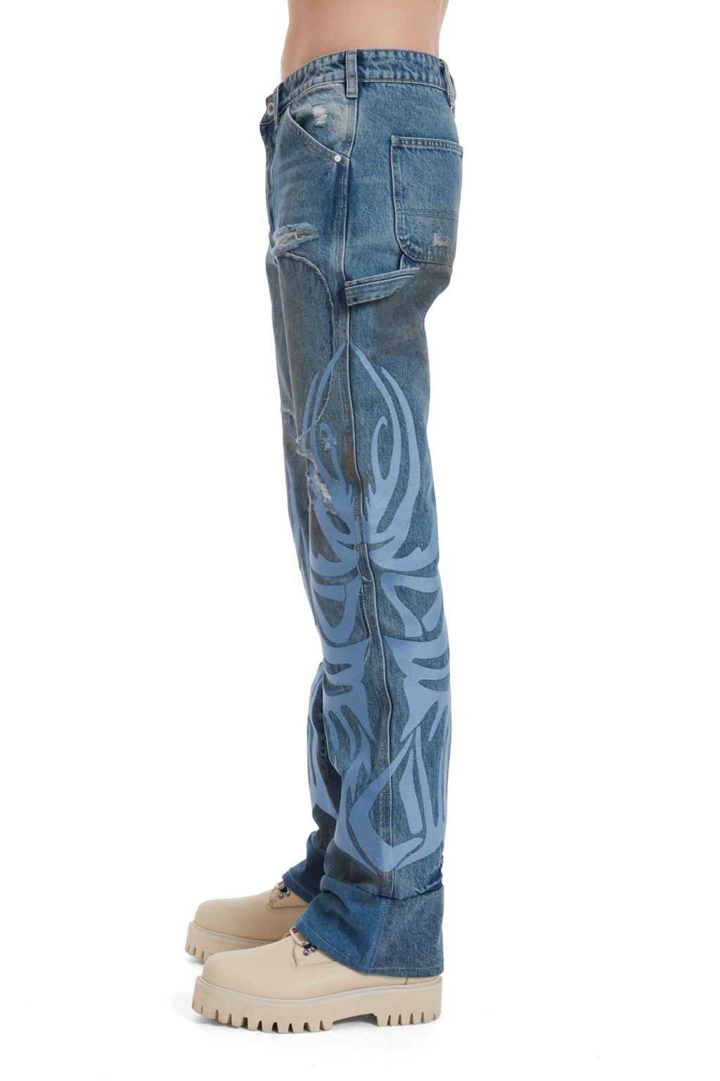 WHO DECIDES WAR WDW WINGED CARPENTER DENIM — vista 5