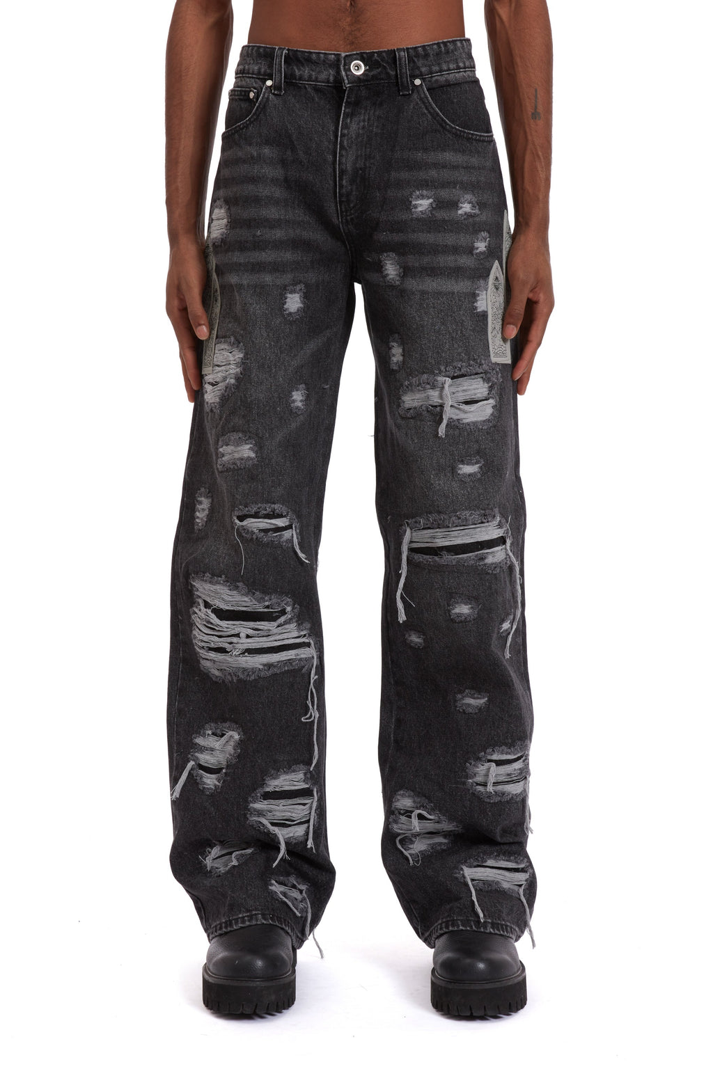 WHO DECIDES WAR SIDE PATCH RELAXATION DENIM — vista 3
