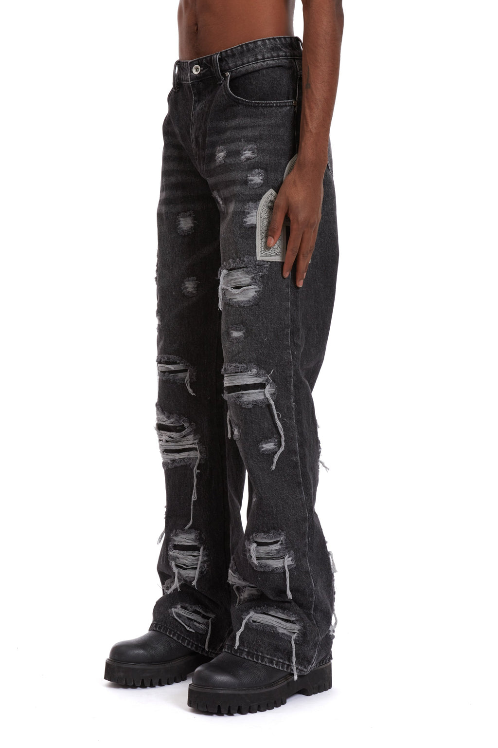 WHO DECIDES WAR SIDE PATCH RELAXATION DENIM — vista 4