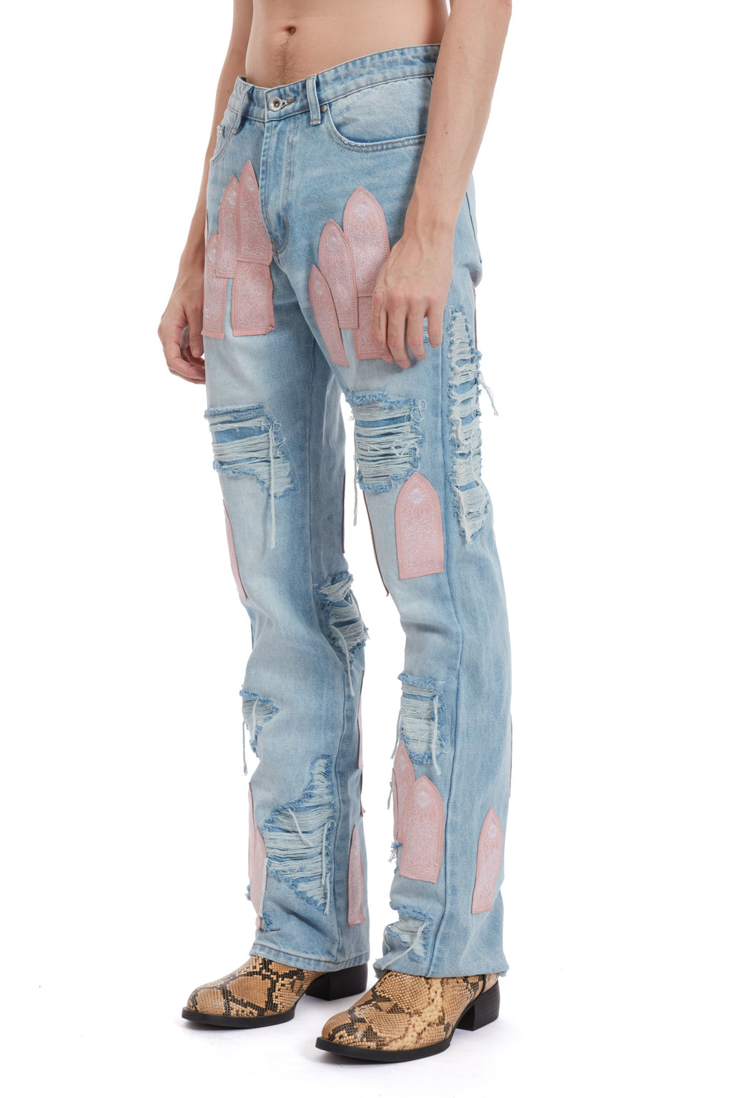 WHO DECIDES WAR EASTER PINK DENIM — vista 4
