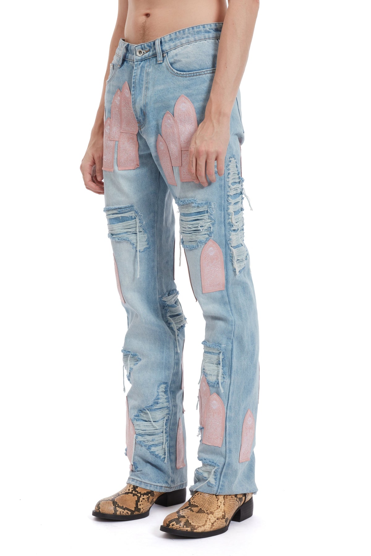 WHO DECIDES WAR EASTER PINK DENIM — vista 4