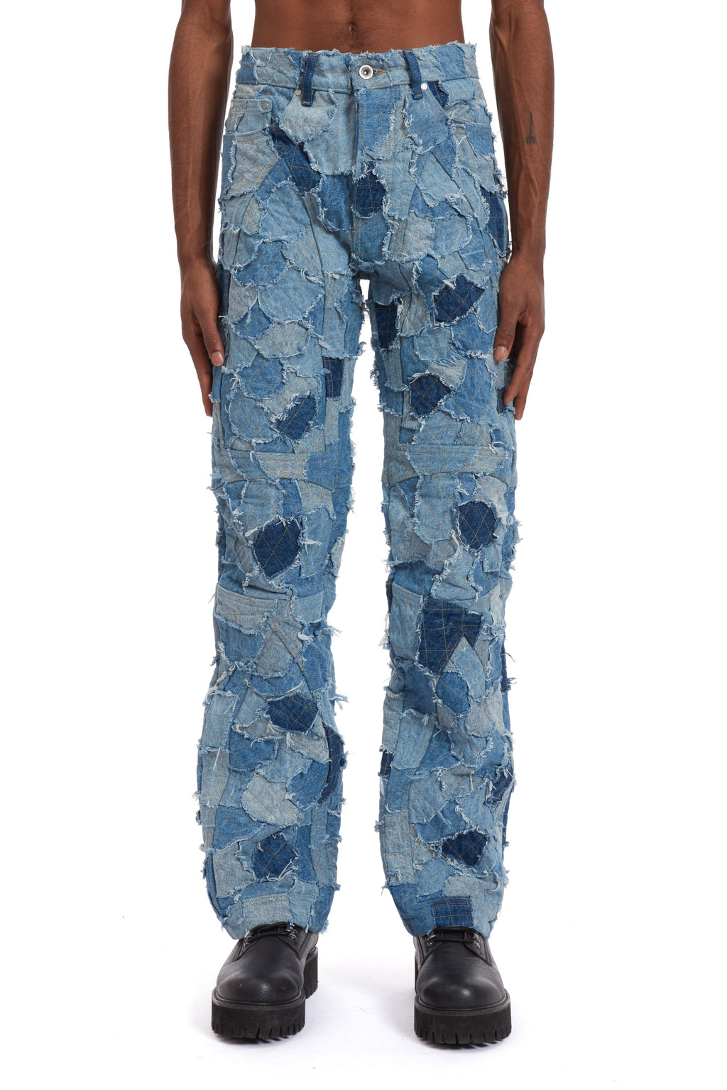 WHO DECIDES WAR DENIM BORO MOTO PANT — vista 3