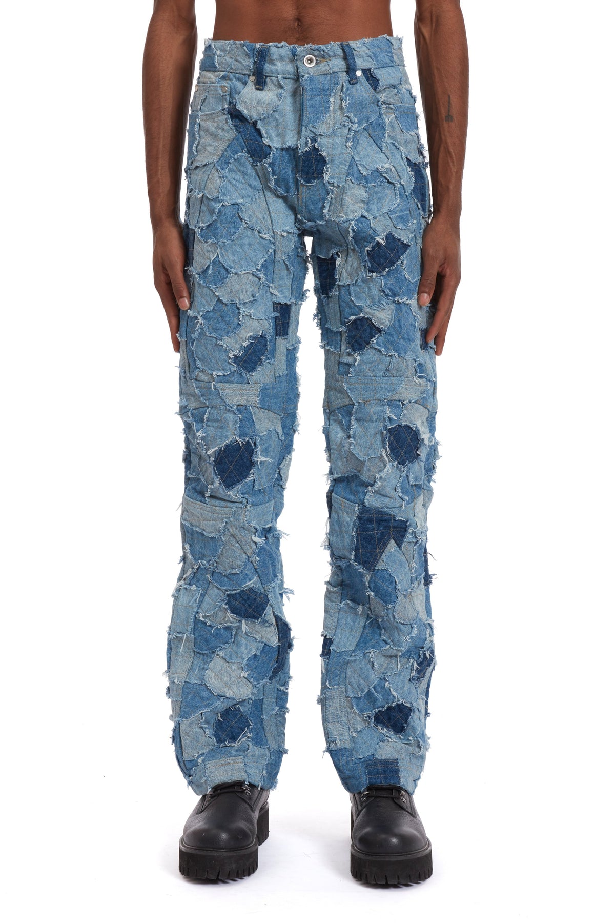 WHO DECIDES WAR DENIM BORO MOTO PANT — vista 3