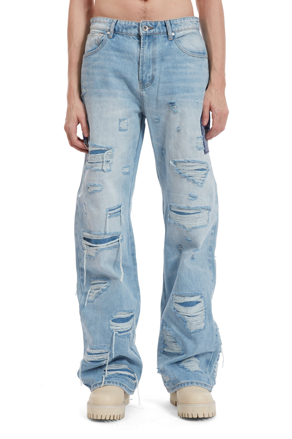 WHO DECIDES WAR SIDE PATCH RELAXATION DENIM — vista 3