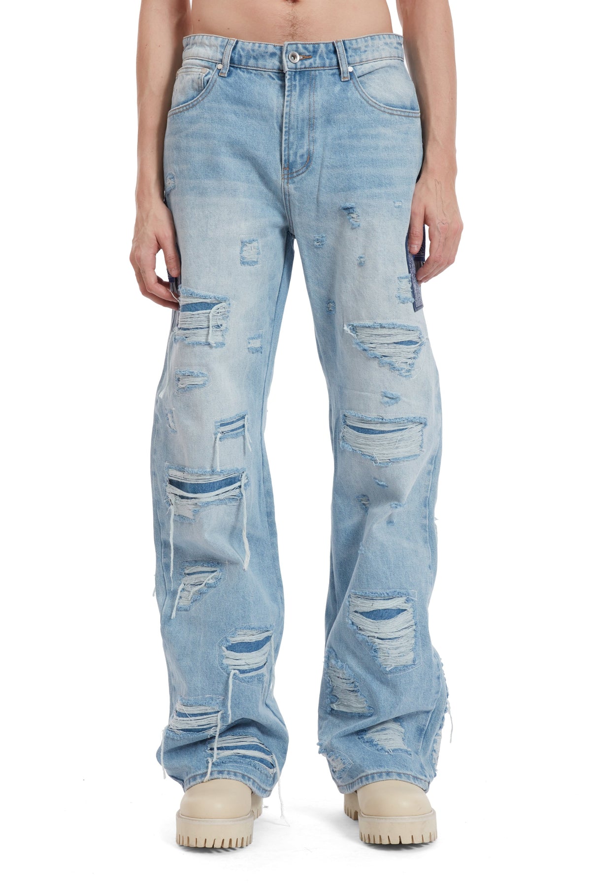 WHO DECIDES WAR SIDE PATCH RELAXATION DENIM — vista 3