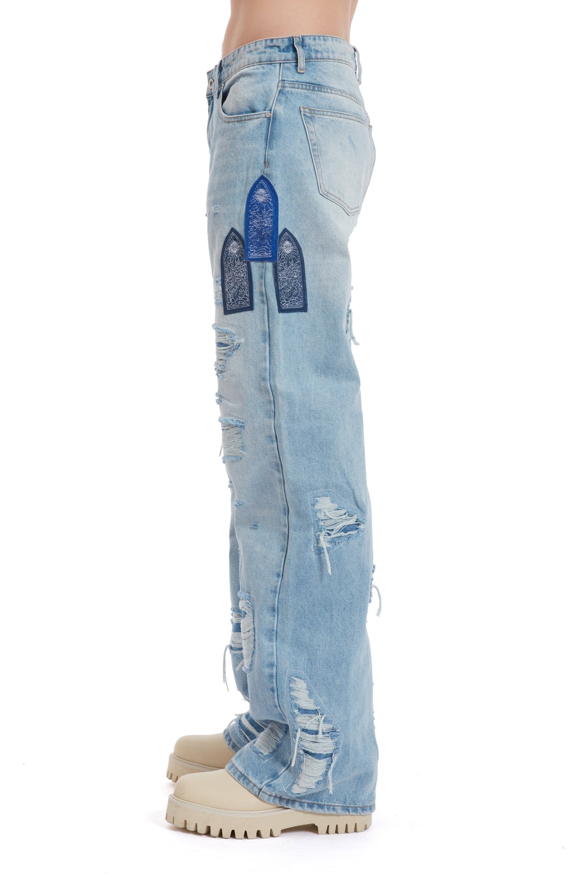WHO DECIDES WAR SIDE PATCH RELAXATION DENIM — vista 5