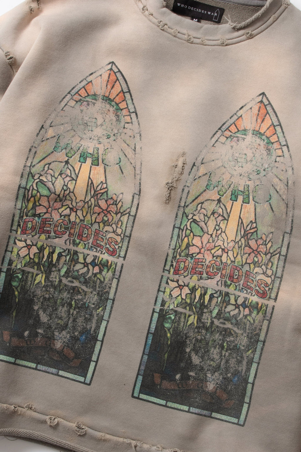 WHO DECIDES WAR FADED CREWNECK — vista 2
