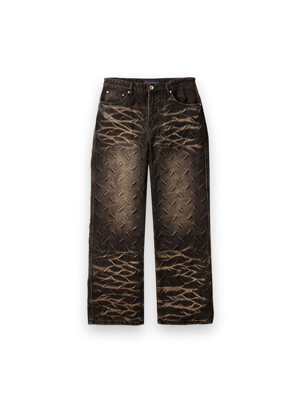 WHO DECIDES WAR THREAD PLATE DENIM