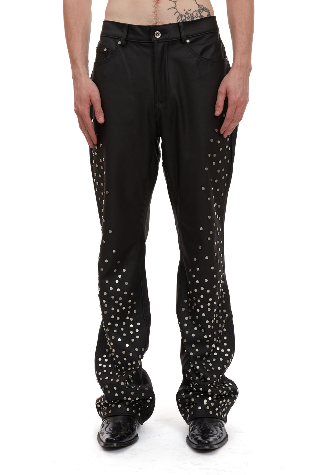 WHO DECIDES WAR STUDDED STAR TROUSER — vista 3