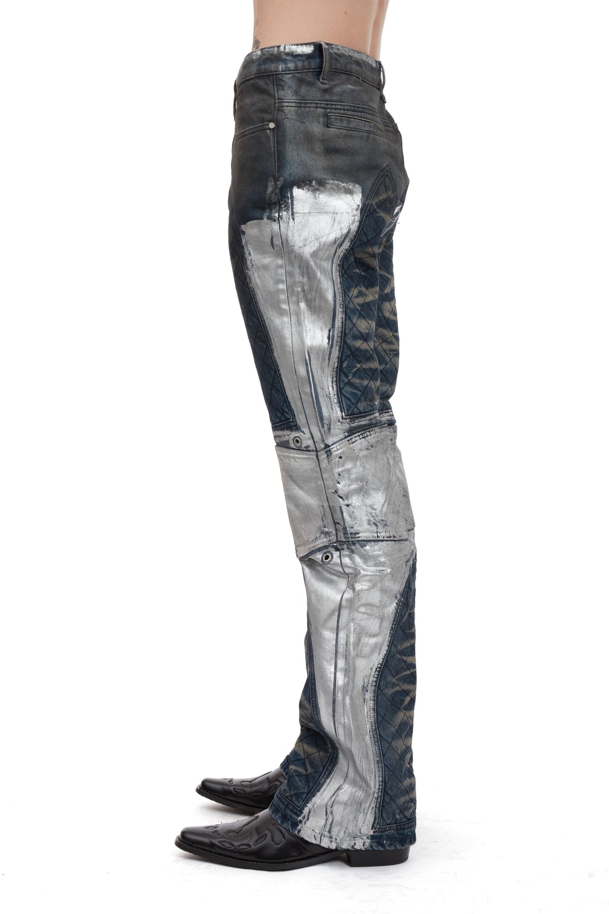 WHO DECIDES WAR SURFER MOTO DENIM — vista 5