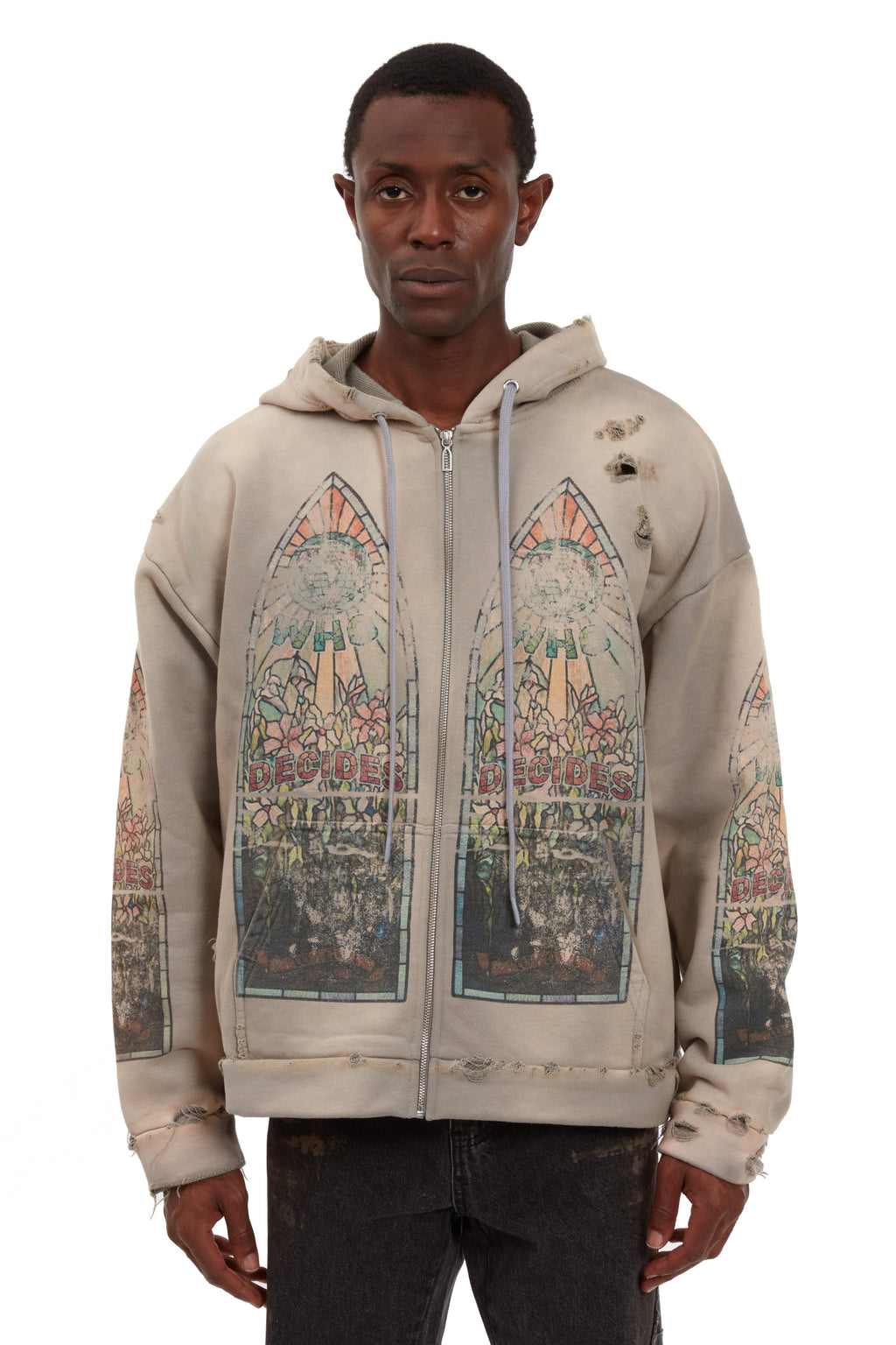 WHO DECIDES WAR FADED ZIP UP — vista 3