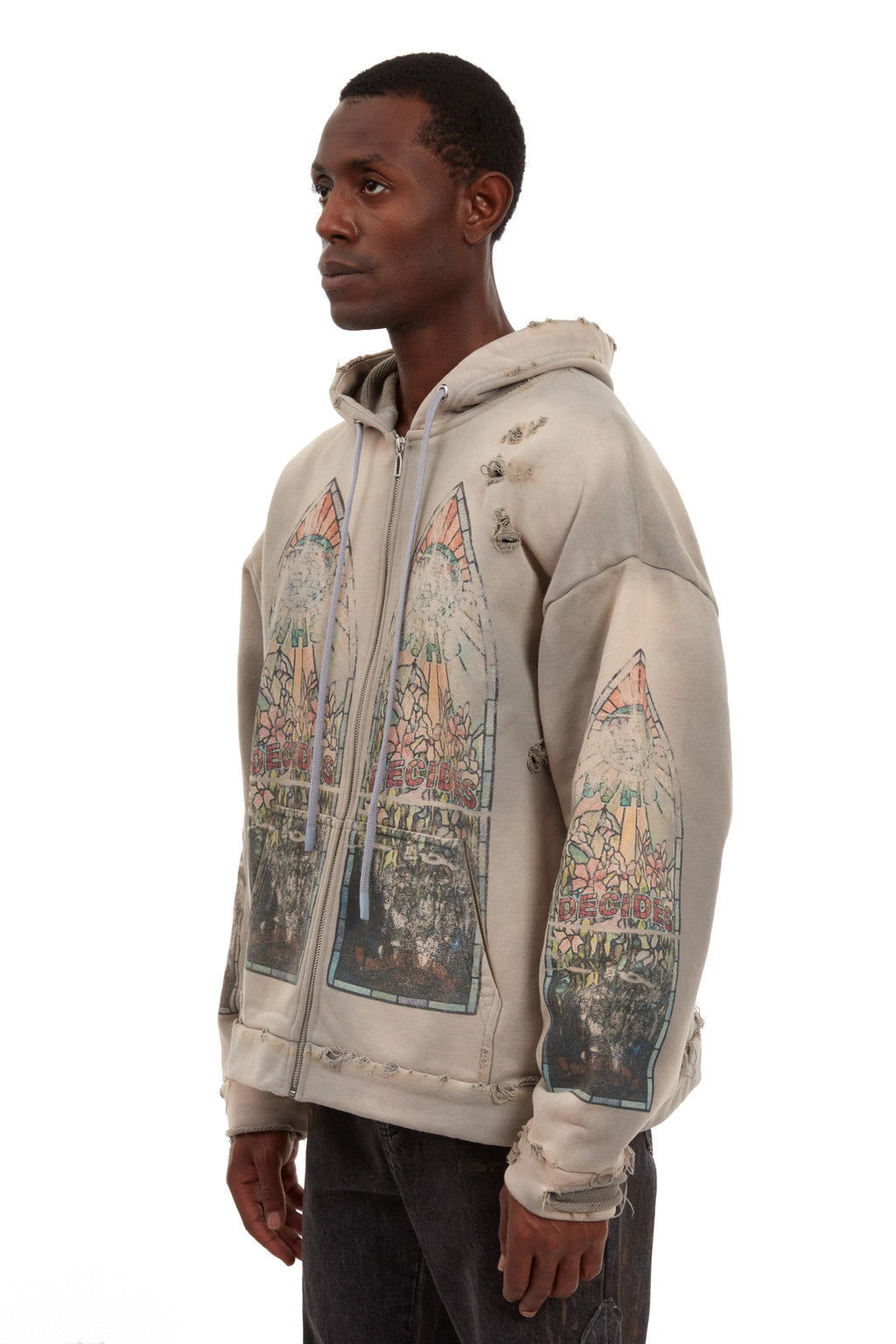 WHO DECIDES WAR FADED ZIP UP — vista 4