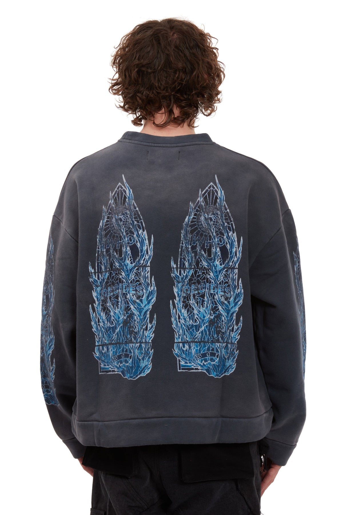 WHO DECIDES WAR FLAME GLASS PULLOVER — vista 6