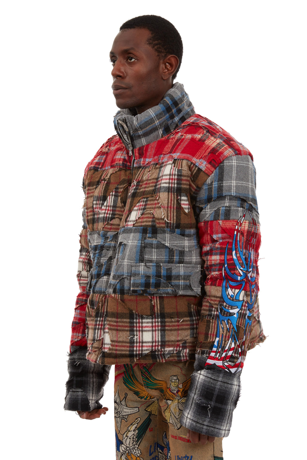WHO DECIDES WAR RUIN FLANNEL PARKA — vista 4