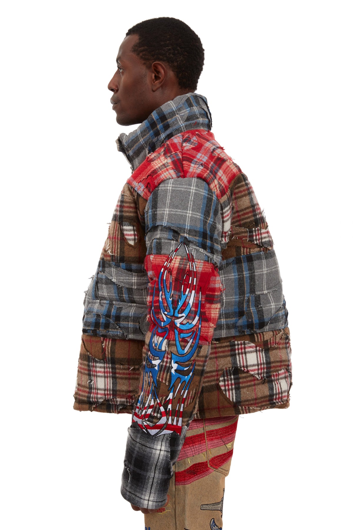 WHO DECIDES WAR RUIN FLANNEL PARKA — vista 5