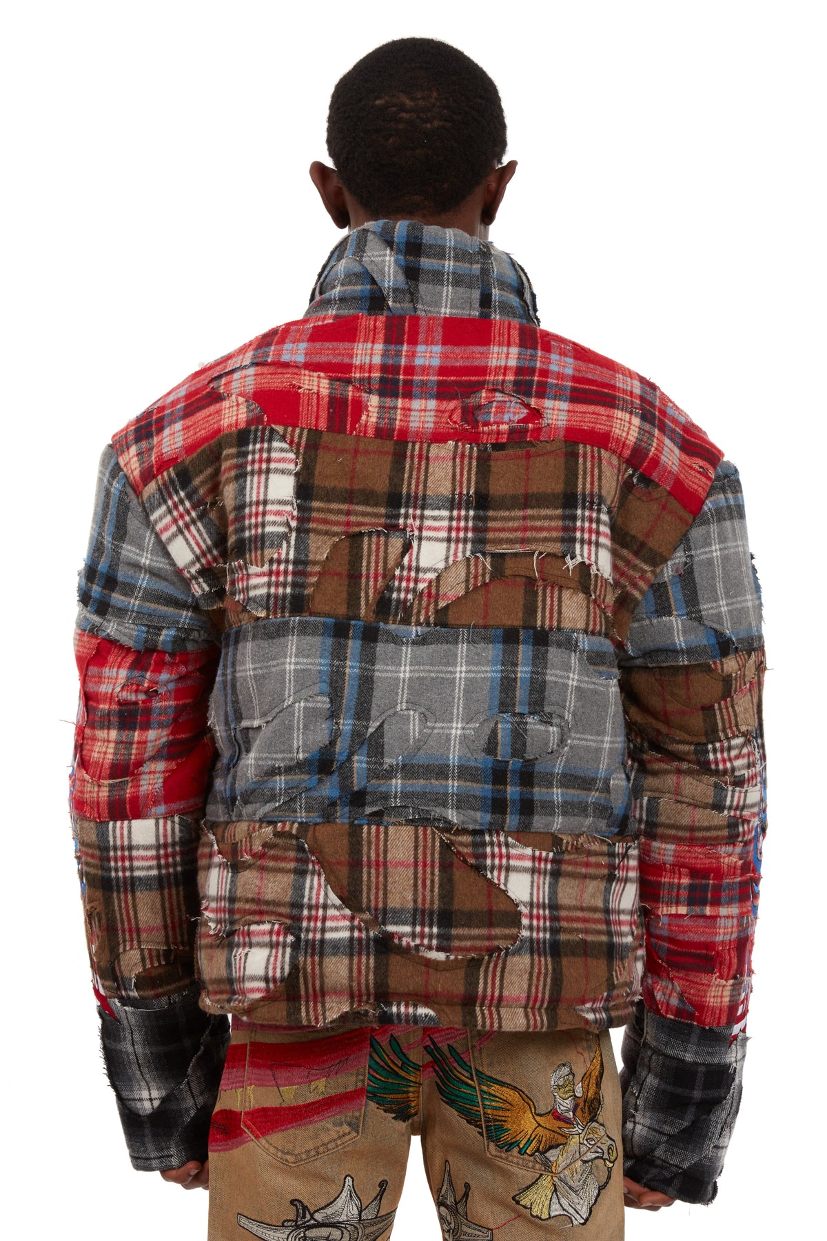 WHO DECIDES WAR RUIN FLANNEL PARKA — vista 6