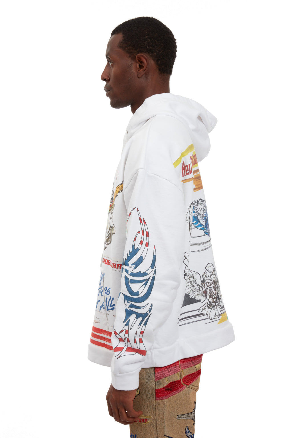 WHO DECIDES WAR LIBERTY HOODED PULLOVER — vista 5