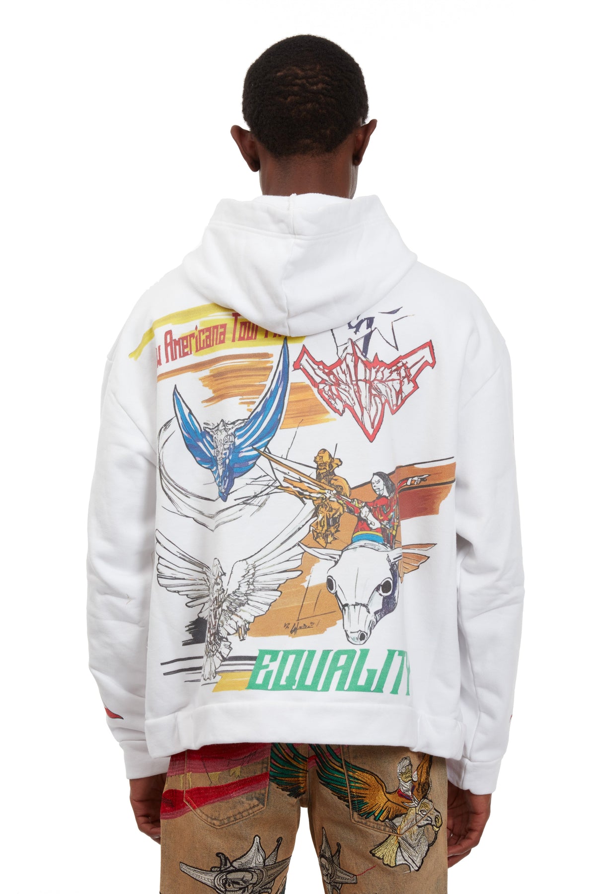 WHO DECIDES WAR LIBERTY HOODED PULLOVER — vista 6