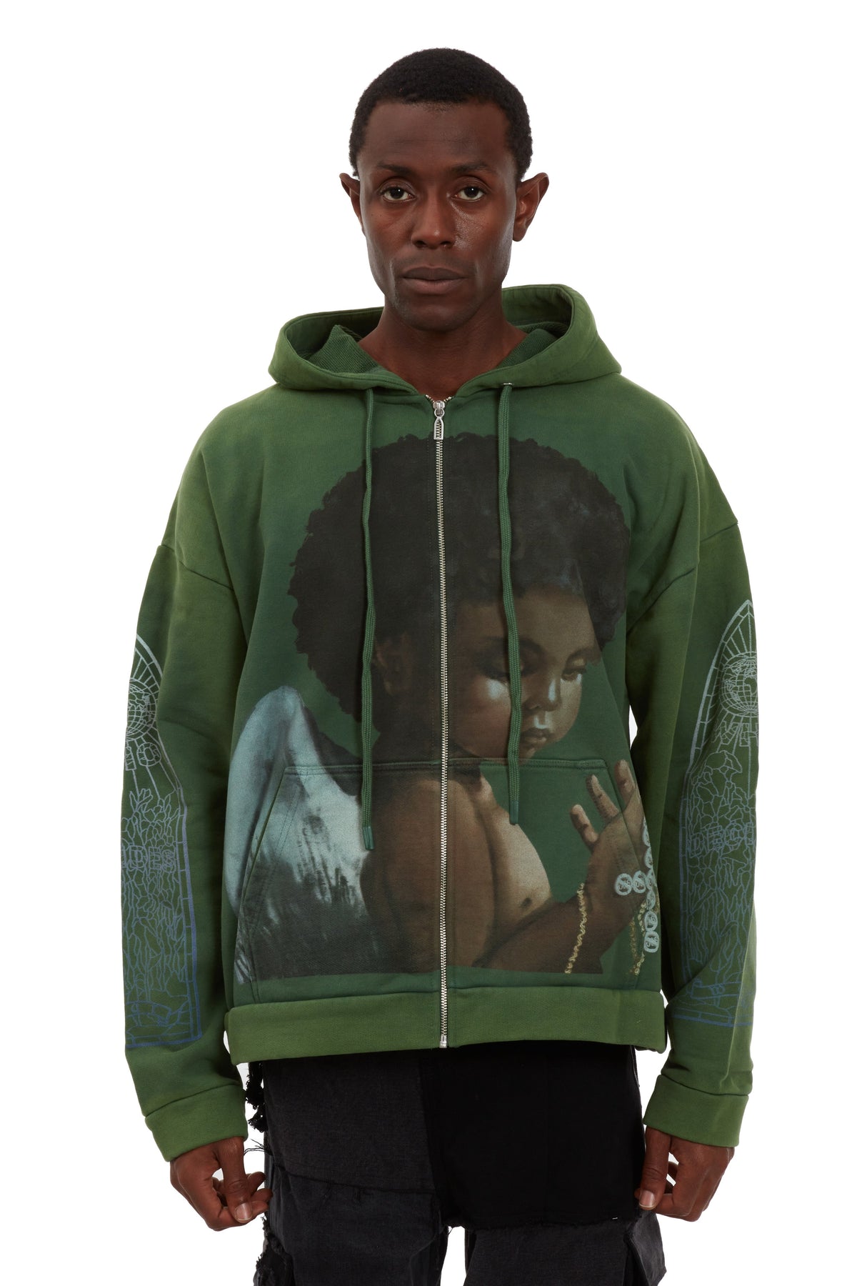 WHO DECIDES WAR SACRED BEING ZIP UP — vista 3
