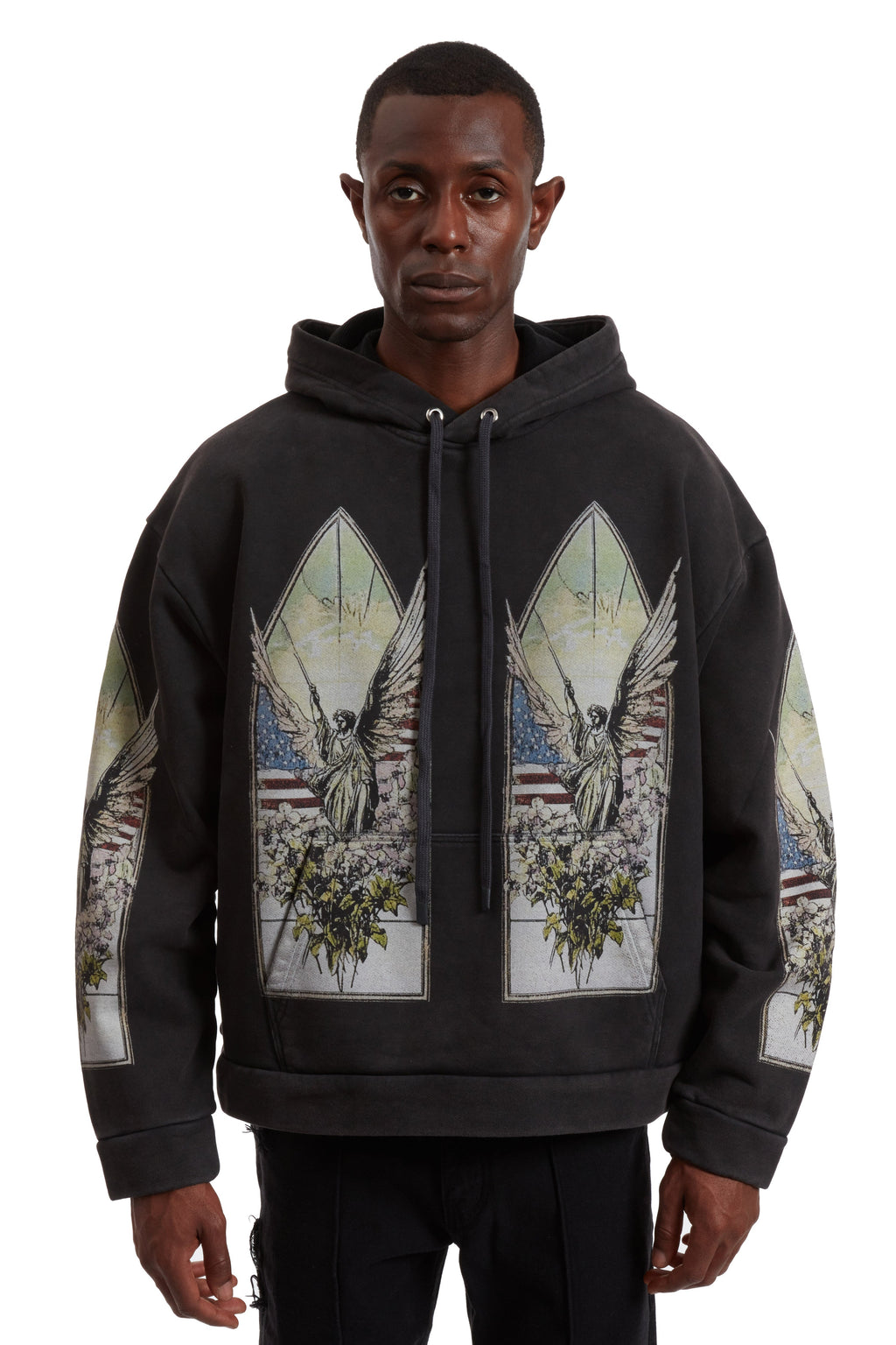 WHO DECIDES WAR DEMO HOODED PULLOVER — vista 3