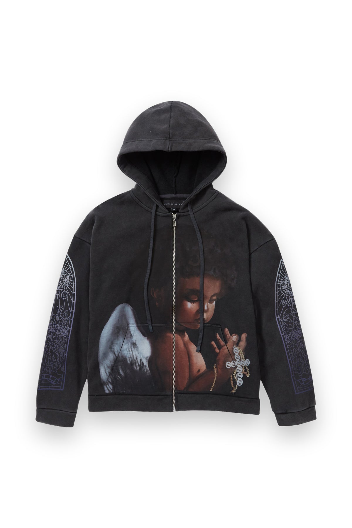 WHO DECIDES WAR SACRED BEING ZIP UP