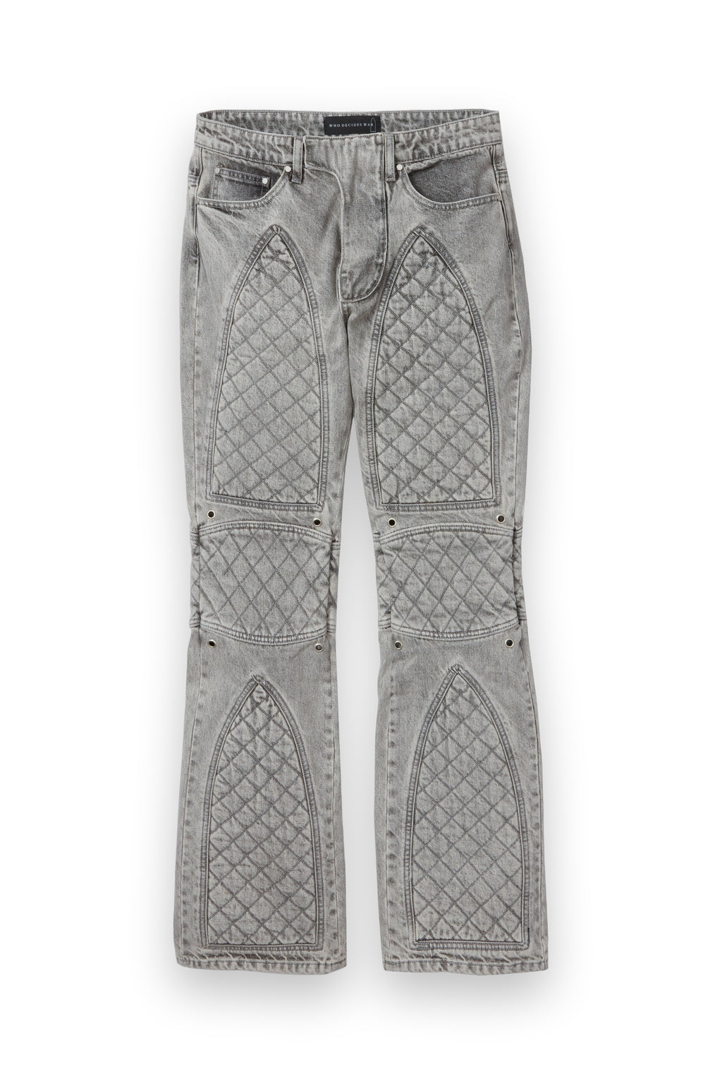 WHO DECIDES WAR MOTO DENIM VINTAGE GREY