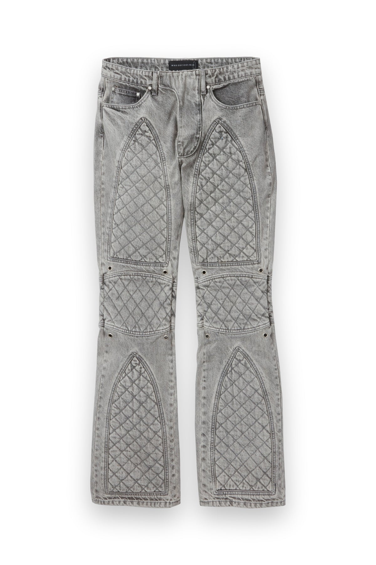 WHO DECIDES WAR MOTO DENIM VINTAGE GREY