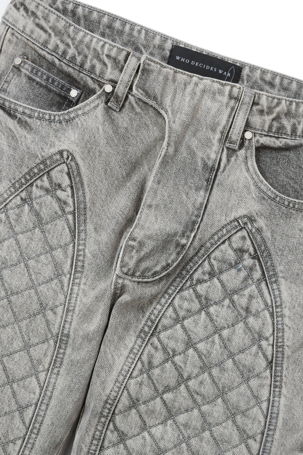 WHO DECIDES WAR MOTO DENIM VINTAGE GREY — vista 2