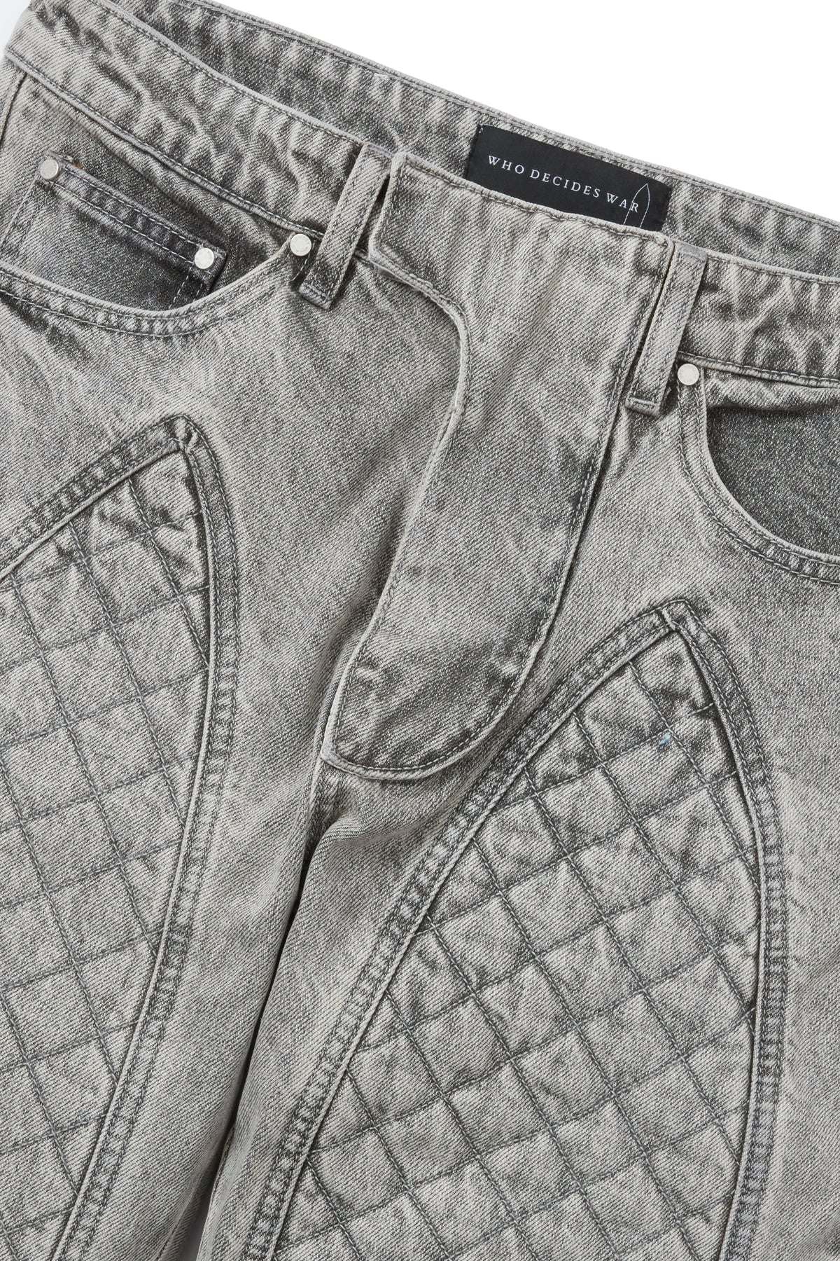 WHO DECIDES WAR MOTO DENIM VINTAGE GREY — vista 2