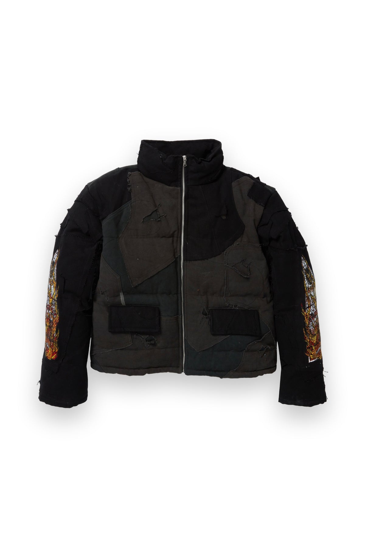 WHO DECIDES WAR UPCYCLED PARKA COAL
