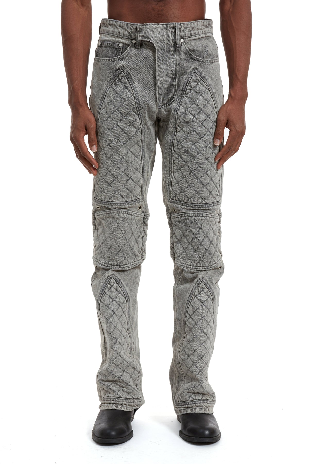 WHO DECIDES WAR MOTO DENIM VINTAGE GREY — vista 3
